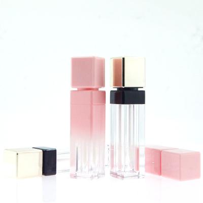 China High Quality Hot Sale 10ml Cosmetic Lip Gloss Packaging Tube With Brush Private Label Colorful Magic Wands Custom Lip Gloss Tube for sale