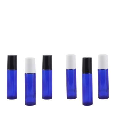 China 2022 hot sale personal care dark blue glass 10ml perfume subbottling essential oil roll-on bottle for sale