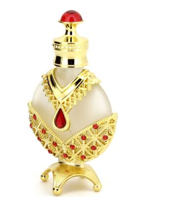 China Wholesale 10ml Eco-friendly Empty Recyclable Hot Selling Arabic Style Gold Color Glass Old-fashioned Perfume Bottle Eco-friedly for sale