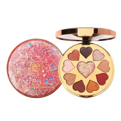 China Wholesale Customized Wholesale Customized Sky Eyeshadow Palette Round 10 Color Eyeshadow Palette Gel Starry Glitter Pearl Matte Eyeshadow for sale