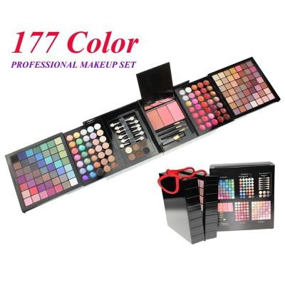 China Waterproof Smudge 177 Color Lip Color Blush Makeup Eyeshadow Dish Combination Set Eyeshadow Dish for sale