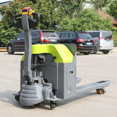 China 1.5 ton forklift walking Powered Pallet Truck electric For Warehouse for sale