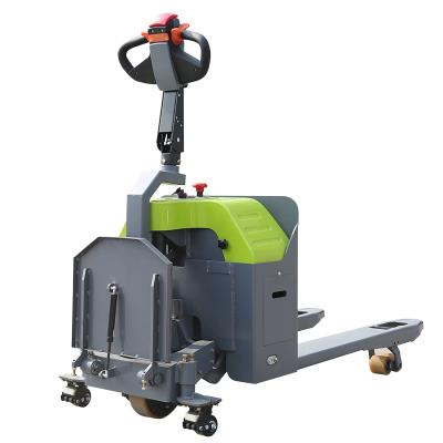 中国 2Ton Electric Powered Ride On Pallet Jack In Large Warehouse 販売のため