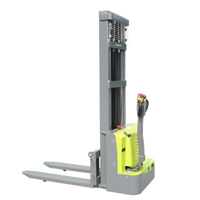 China battery operated stacker forklift 1ton 1.5ton 2ton electric pallet stacker with 1.5-5 meter lifting height for sale