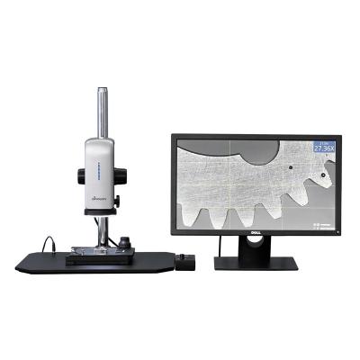 China Microscopio de vídeo industrial motorizado 27X - 163X Microscopio de zoom eléctrico sin pasos en venta