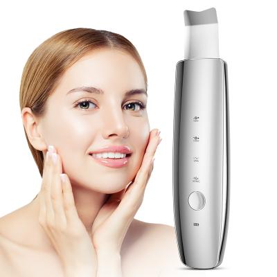 China New Face Lift Ultrasonic Skin Scrubber Remover Deep Cleaning Remove Acne And Blackhead Beauty Instrument for sale