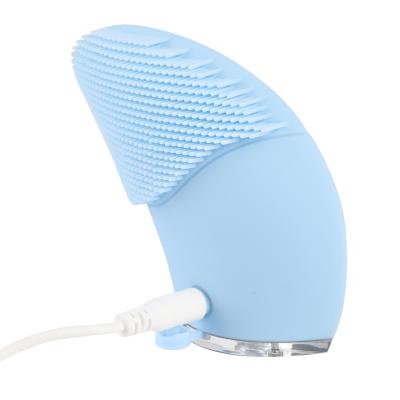 China Acne Treatment Sonic Massage Face Cleaning Device Food Grade Silicone High Activity Facial Massager Brush for sale