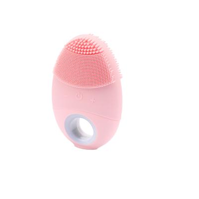 China Acne Treatment Skin Care Beauty Tool Instrument Massager Sonic Silicone Waterproof Facial Cleansing Brush for sale