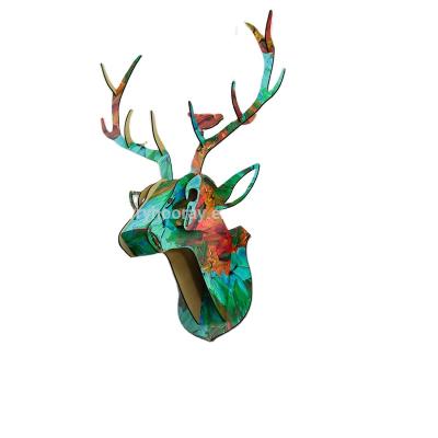 China Environmental Modern Animal Head Home Decor, Deer Head Wall Art Decor for sale