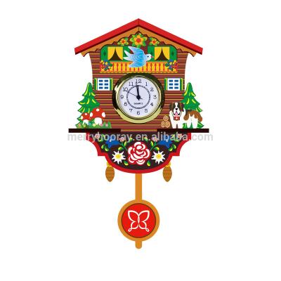 China Antique Wooden Wooden Rooster Wooden Hands Cuckoo Clock Hands Pendulum Wall Clock Pendulum Wall Clock for sale