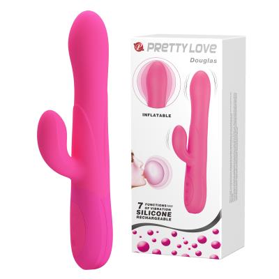 China New Product 7 Function Inflatable Rechargeable Vibrations G Vibration USB Inflatable Spot Vibrator For Women USB Rechargeable for sale