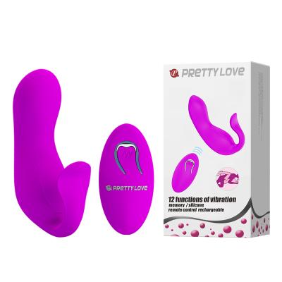 China 1 AAA Rechargeable Remote Control Vibrators 12-function Wireless USB Battery Vibrator For Long Distance for sale