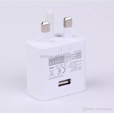 China Mobile phone for Samsung S6 UK 3 plug quick charger USB wall charger mobile travel charger for sale