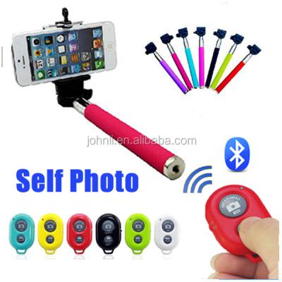 China Z07-1 Portable Flexible Selfie Sticks, Handheld Selfies Monopod Stick with Wireless Remote Shutter, Colorful Selfie Sticks for sale