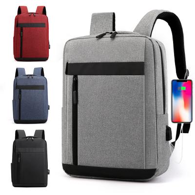 China Custom Waterproof Laptop Backpacks Computer Bag For Women Men Travel Laptop Backpack Business Notebook Bag With USB for sale