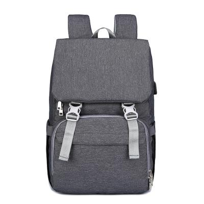 China Waterproof Diaper Bag Backpack Diaper Bag Diaper Bag with USB Port Filling Stroller Ties Thermal Pockets for sale