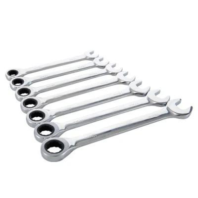 China Repairing Tool Wrenches Scaffolding Ratchet Wrench Pneumatic Short Podger Handle Double Ratchet Wrench Chrome Plated Wrenches for sale