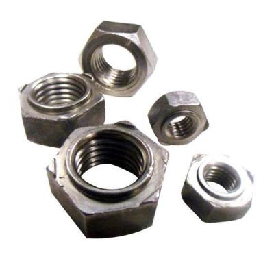 China Heavy Industry Stainless Steel Hex Nuts And Bolt Weld Nut M20 Ss304/316 Hex Flange Din928 Stamping Beam Support Stud for sale