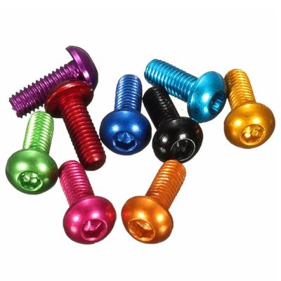 China Anodized Stainless Steel Bolt Aluminum Bolts M3 Aluminum Hex M10 M8 Turn M6 Red Blue Green Than Steel Anchor Bolt Ball Hinges 7075 for sale