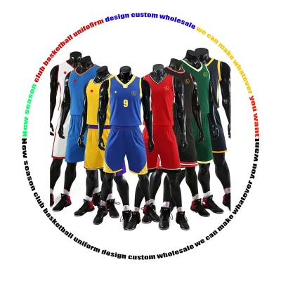 China Wholesale Newest Antibacterial Running Quality Great Style All Team Suit Season Retro League Club Embroidery Basketball Uniform Tank Top for sale