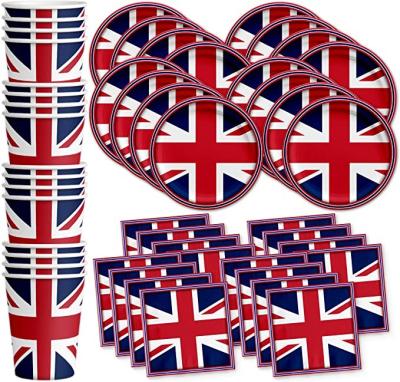 China Britain UK England British Flag Birthday Party Supplies Set queens jubilee decorations for sale