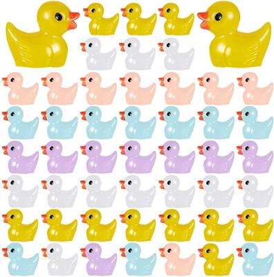 China Mini Resin Slime Charms Duck Miniature Duck Figures miniature ducks plastic animals for sale