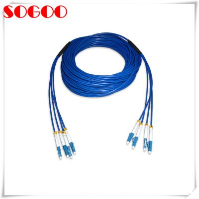 China Indoor Armoured Fiber Patch Cord Jumper Lc/Upc - Lc/Upc Armored 2 Core Lszh for sale