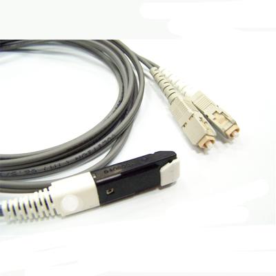 Cina GGP high-strength coated VF45 to SC Fiber Optic patch cord with VF45 connector in vendita