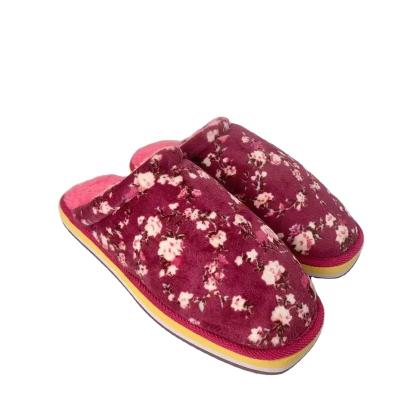 China Damping Colorful Shoes Winter Cotton Slippers Women's Casual Slippers for sale