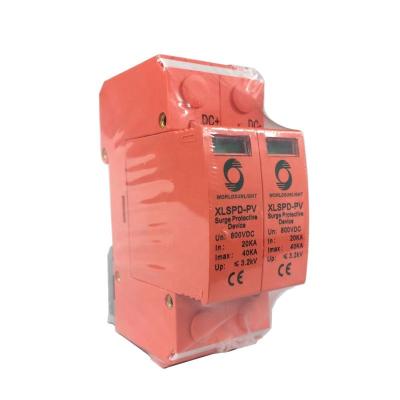 China CE TUV DC 800V PV 20KA-40ka 2Pole 2P DPS Surge Protector Arrester Surge Arrester Sunscreen SPD XLSPD-PV for sale