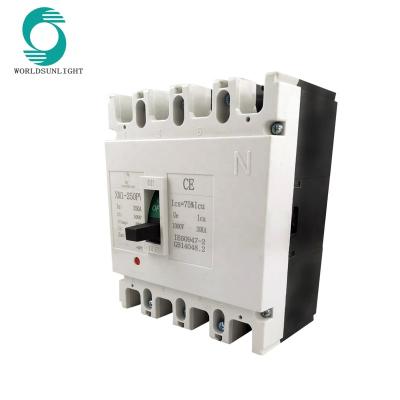 China XM1-250PV 250A 4P DC 1000v Molded Case Circuit Breaker MCCB For 20KA Solar PV Power System for sale