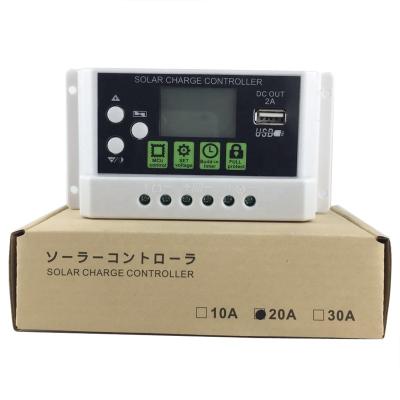 China White Charger Controller WSSCC-7 USB DC 5A 2v Output Multifunctional 12v 24v 10a 20a 30a pwm solar charge controller for sale