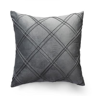 China Wholesale Soft Velvet Pillow Covers Luxury Lattice Sofa Cushion Cover Throw Pillow Covers Home Decorative for sale