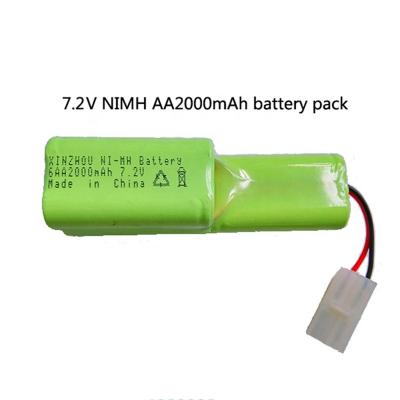 China Video Game Player 7.2 Volt Ni-MH Battery Pack AA 2000mAh Rechargeable Battery For Machine Tools Home Appliances Consumer Electronics for sale