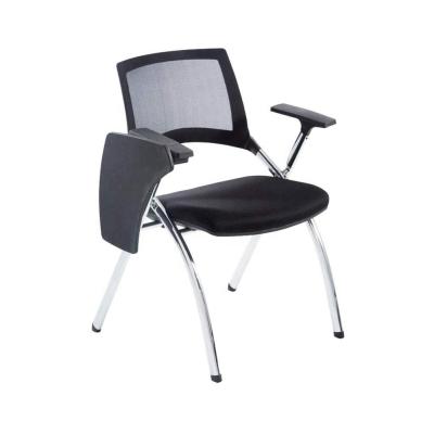 China Foldable Administrative Staff Meeting Office Chair Student School Training Chair With Writing Board for sale