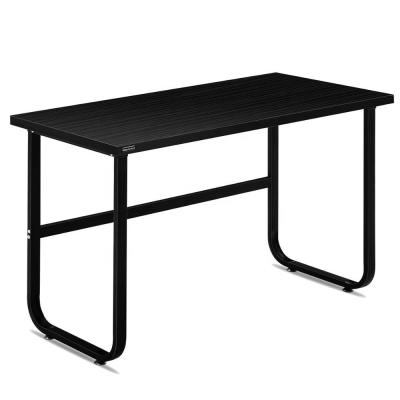 China Eco-friendly Modern Simple Gaming Style Study Computer Table Rectangular Design Office Desk Wooden Black for sale