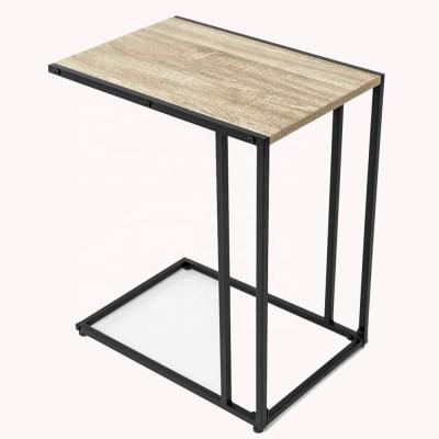 China Eco - Friendly Frame Living Room Wood Metal Top Table MDF Coffee Table for sale