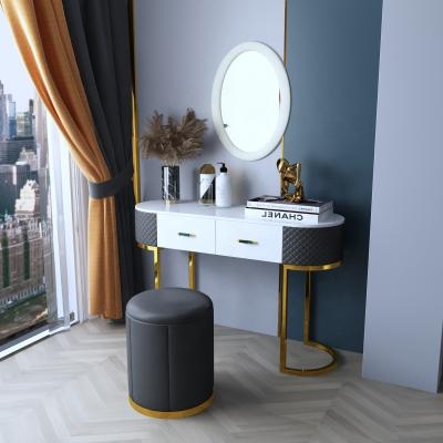 China Modern Built By Painted Integrated Green High Class Cabinet In Running Effect LED Mirrors Wholesale Bedroom Small Dresser for sale