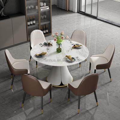 China Modern American Style Nesting Dining Table Set Adjustable Warped Slab Stainless Steel Kitchen Tables Folding Table for sale