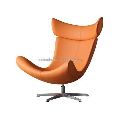 China Modern Leisure Modern Chair Comfortable Leather Single Swivel Chair For Office New Design High Back Lounge Chair for sale