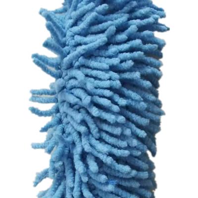 China Moisture-absorbent Microfiber Chenille Pile Fabric Roll For Carpet And Slipper for sale