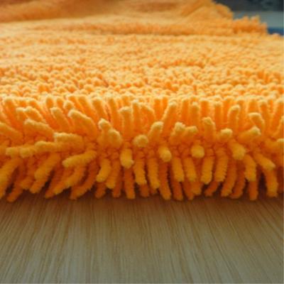 China Eco - Friendly Microfiber Knitted Polyester Chenille Shaggy Mop Fabric for sale