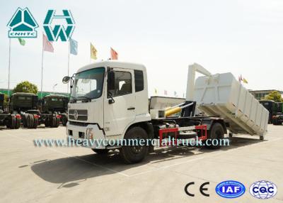 China Detachable Carriage Hook Lift Waste Management Trucks With Mechanical Suspension for sale