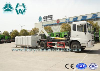 China Dongfeng Chassis Automatic Garbage Compactor Trucks 4X2 With Detachable Carriage for sale