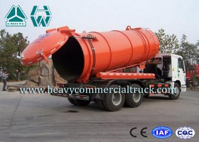 China 6 x 4 LHD Large Capacity Sewer Vacuum Truck For Sanitation Enterprise for sale