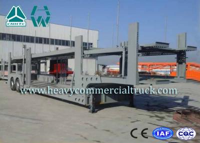 China 2 Layer Skeletal Structure Auto Transport Trailer With Hydraulic Cylinder for sale