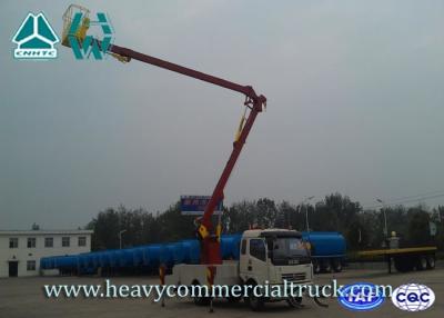 China Hydraulic Telescopic Aerial Work Platform Truck 2 Boom Section  RHD for sale