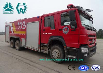 China Howo 266 Hp Emergency Rescue Fire Fighting Truck  6 X 4 With High Pressure Pump for sale