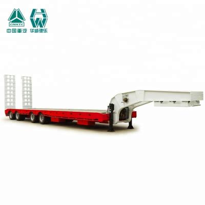 China Luft-Suspendierung Lowboy-Ausrüstungs-Trailers, Soem-Service-halb Trailer-niedriges Bett zu verkaufen