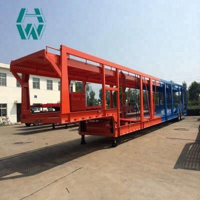 China Long Distance Auto Hauling Trailers / Hydraulic Vehicle Transport Trailer for sale